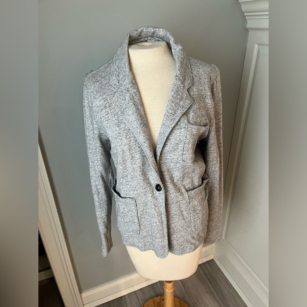 Like New - Gap - Women's Gray Cotton Blazer / Coat / Jacket ~ Large